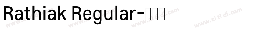 Rathiak Regular字体转换
